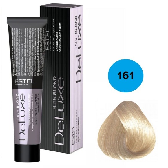 Краска для волос Estel DeLuxe High Blond 161 Фиолетово-пепельный блондин ультра, 60 мл Краска для волос Estel DeLuxe High Blond 161 Фиолетово-пепельный блондин ультра, 60 мл
