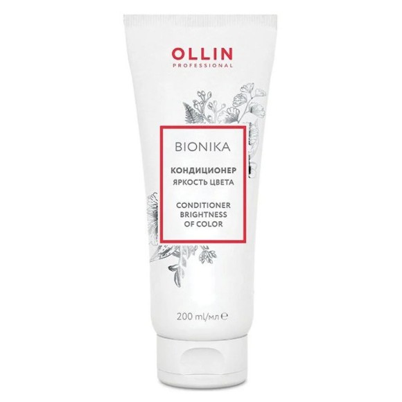 Кондиционер для окрашенных волос Яркость цвета BioNika Ollin Professional, 200 мл