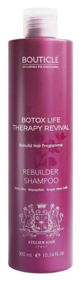 Восстанавливающий шампунь для химически поврежденных волос Rebuilder Shampoo Bouticle 300 мл