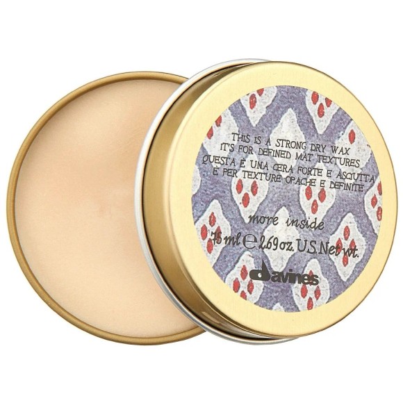 Сухой воск More Inside для текстурных матовых акцент Strong Dry Wax Davines, 75 мл