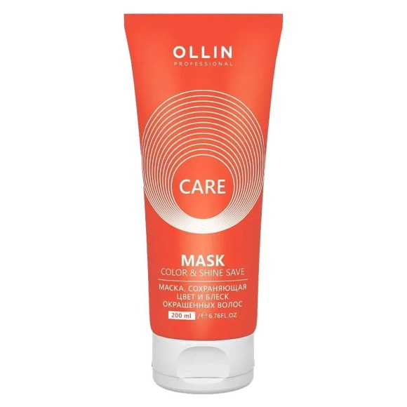 Маска для сохранения цвета и блеска окрашенных волос Color&Shine Save Mask Care Ollin Professional, 200 мл