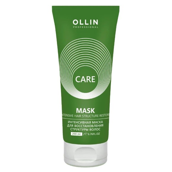Интенсивная маска для восстановления структуры волос Ollin Care Restore Intensive Mask Ollin Professional, 200 мл