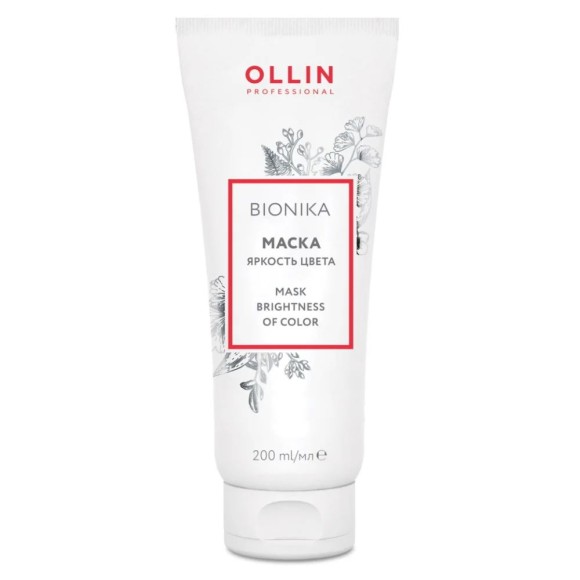 Маска для окрашенных волос Яркость цвета BioNika Ollin Professional, 200 мл
