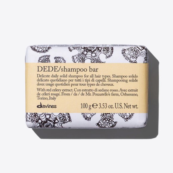 Твёрдый шампунь Dede для деликатного очищения волос Davines, 100 гр