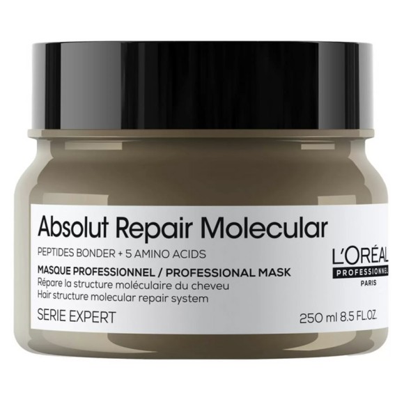 Концентрированная маска для молекулярного восстановления волос Absolut Repair Molecular L'oreal Professionnel, 250 мл