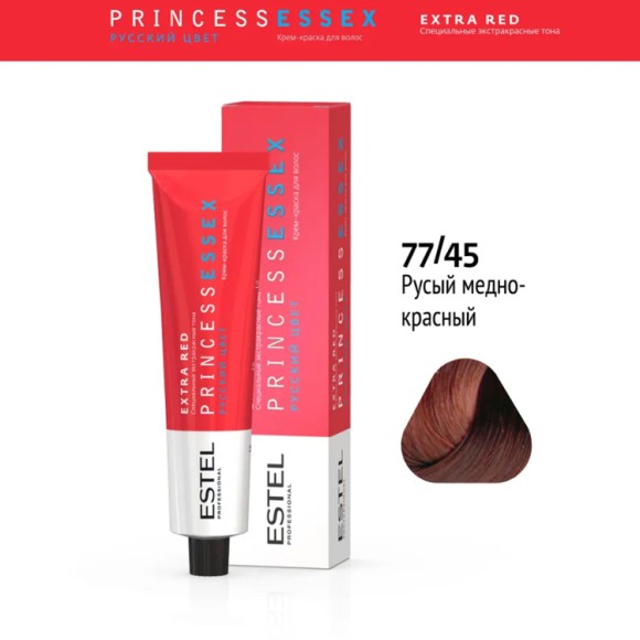 Краска для волос Estel Princess Essex Extra red 77/45 Чувственная мамба, 60 мл