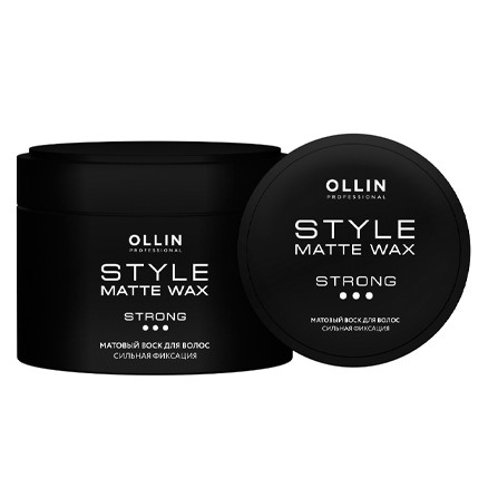 Матовый воск для волос сильной фиксации Strong Hold Matte Wax Ollin Professional, 50 гр