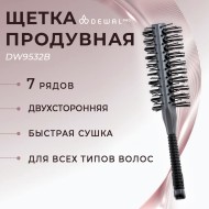Щетка туннельная для укладки продувная 7 рядов DEWAL DW9532B
