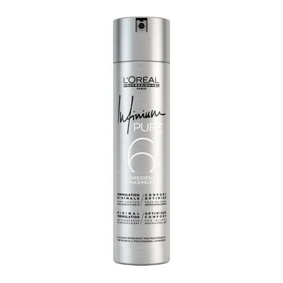 Лак для волос Infinium Pure Strong, без запаха, сильная фиксация L'oreal Professionnel, 300 мл