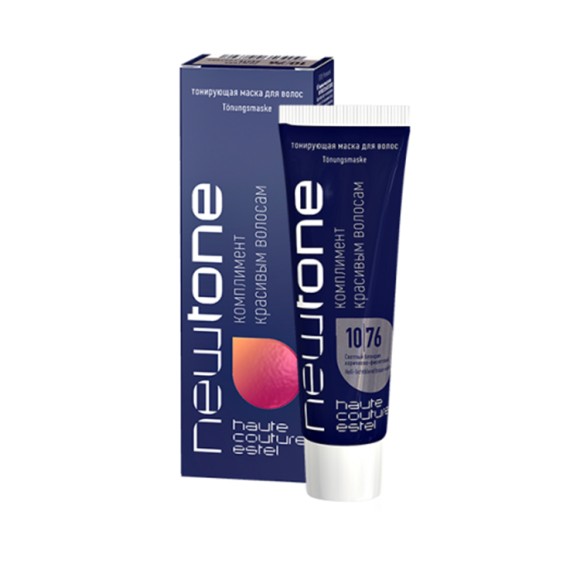 Estel NewTone 10/76 Светлый блондин коричнево-фиолетовый Тонирующая маска для волос 60 мл