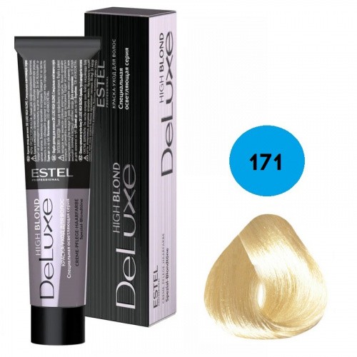 Краска для волос Estel DeLuxe High Blond 171 Коричнево-пепельный блондин ультра, 60 мл
