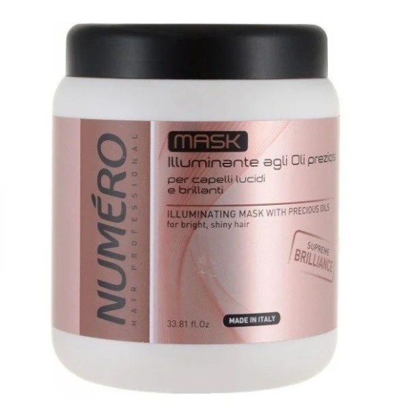 Маска для бриллиантового блеска Numero Illuminating Brelil, 1000 мл