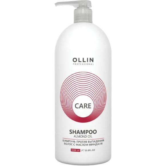 Шампунь против выпадения волос с маслом миндаля Almond Oil Shampoo Care Ollin Professional, 1000 мл