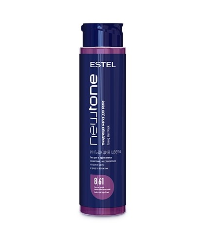 Estel NewTone 8/61 Светлый русый фиолетово-пепельный Тонирующая маска для волос 400 мл