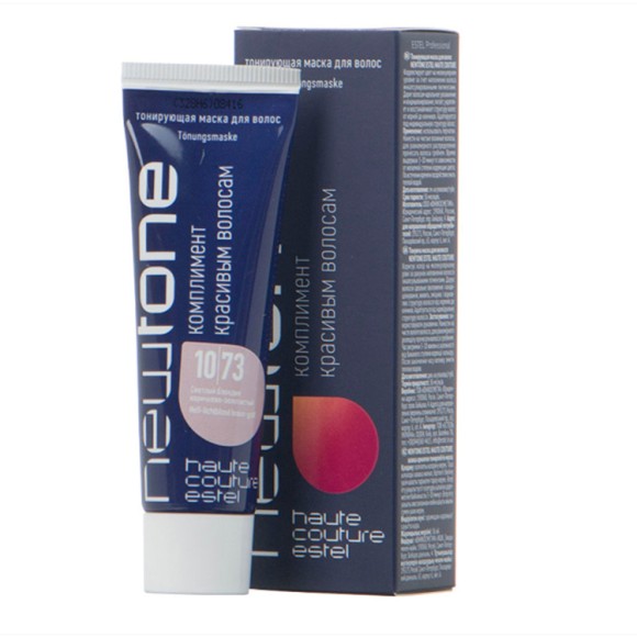 Estel NewTone 10/73 Светлый блондин коричнево-золотистый Тонирующая маска для волос 60 мл