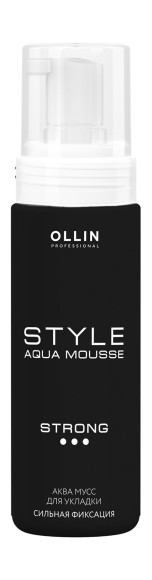 Аква-мусс для укладки сильной фиксации Aqua Mousse Strong Style Ollin Professional, 150 мл