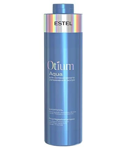 Деликатный шампунь для увлажнения волос Otium Aqua Estel 1000 мл