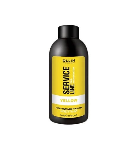 Флюид-препигментатор желтый Yellow Fluid-Pre-Color Service Line Ollin Professional, 90 мл