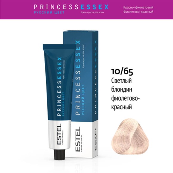Краска для волос Estel Princess Essex 10/65 Светлый блондин розовый (Жемчуг), 60 мл