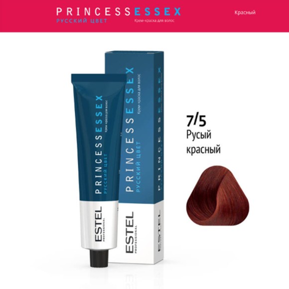 Краска для волос Estel Princess Essex 7/5 Русый красный, 60 мл Краска для волос Estel Princess Essex 7/5 Русый красный, 60 мл