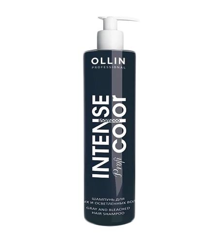 Шампунь для седых и осветленных волос Gray and bleached hair shampoo Intense Profi Color Ollin Professional, 250 мл