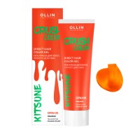 Гель-краска для волос прямого действия оранж Crush Color Ollin Professional, 100 мл