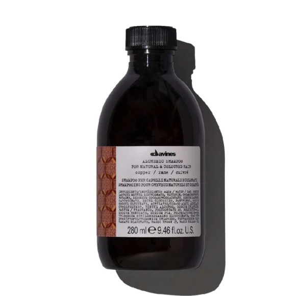 Шампунь алхимик для натуральных и окрашенных волос Медный Alchemic Shampoo Davines, 280 мл