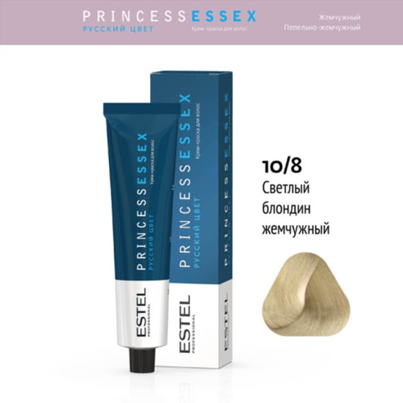 Краска для волос Estel Princess Essex 10/8 Светлый блондин жемчужный (Жемчужный лёд)