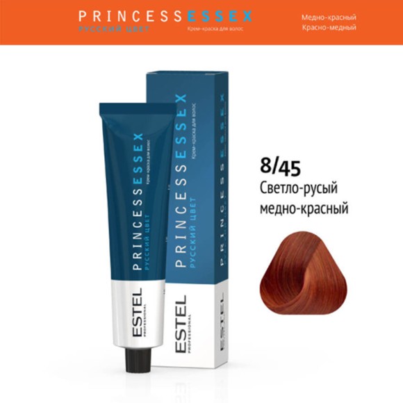 Краска для волос Estel Princess Essex 8/45 Светло-русый медно-красный (Авантюрин), 60 мл Краска для волос Estel Princess Essex 8/45 Светло-русый медно-красный (Авантюрин), 60 мл