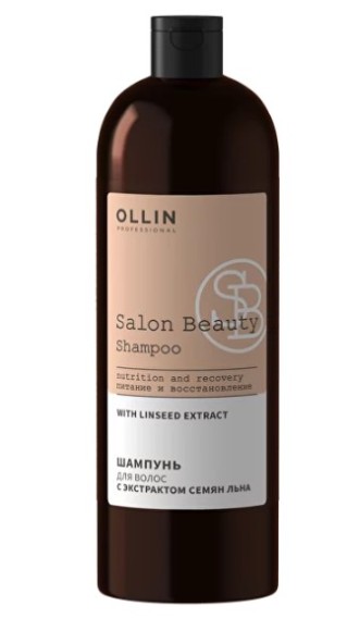 Шампунь для волос с экстрактом семян льна SALON BEAUTY Ollin Professional, 1000 мл
