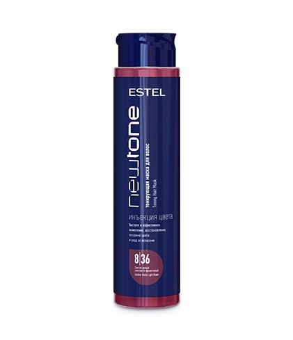 Estel NewTone 8/36 Светло-русый золотисто-фиолетовый Тонирующая маска для волос 400 мл