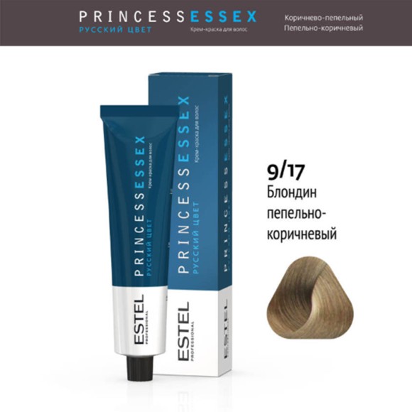 Краска для волос Estel Princess Essex 9/17 Блондин пепельно-коричневый, 60 мл Краска для волос Estel Princess Essex 9/17 Блондин пепельно-коричневый, 60 мл