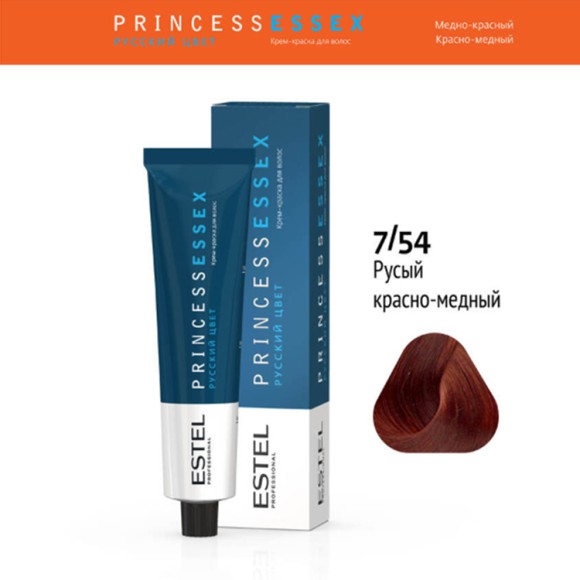 Краска для волос Estel Princess Essex 7/54 Русый красно-медный (Гранат), 60 мл Краска для волос Estel Princess Essex 7/54 Русый красно-медный (Гранат), 60 мл
