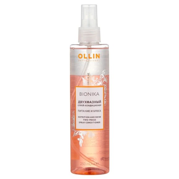 Двухфазный спрей-кондиционер Питание и блеск BioNika Ollin Professional, 250 мл
