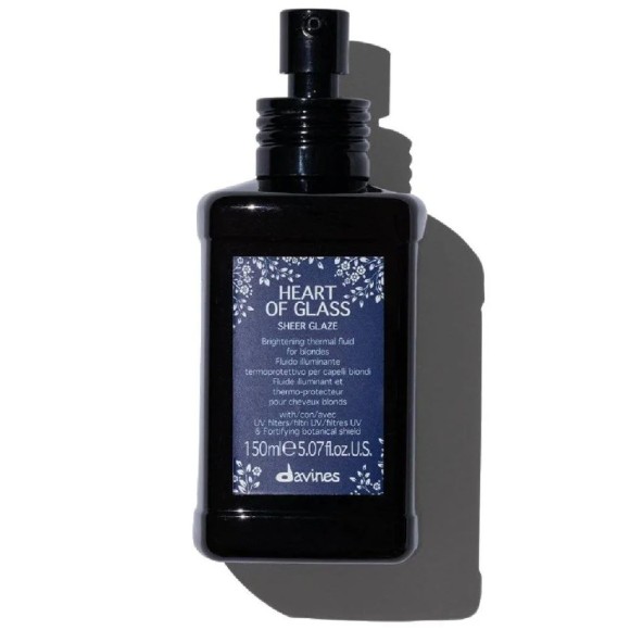 Флюид для абсолютного сияния блонд Heart Of Glass Sheer Glaze Davines, 150 мл