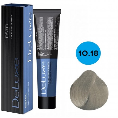 Краска для волос Estel DeLuxe 10/18 Светлый блондин пепельно-жемчужный, 60 мл