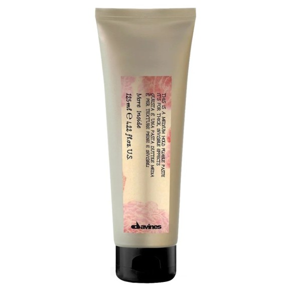 Пластичная паста More Inside для объемного невидимого стайлинга Medium Hold Pliable Paste Davines, 125 мл
