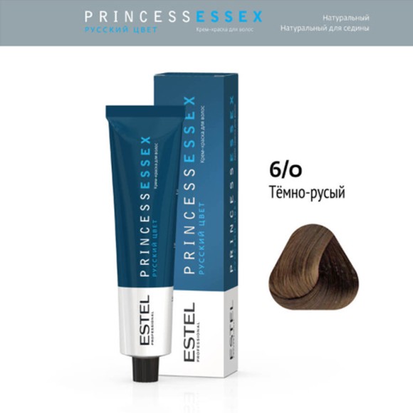Краска для волос Estel Princess Essex 6/0 Тёмно-русый, 60 мл Краска для волос Estel Princess Essex 6/0 Тёмно-русый, 60 мл