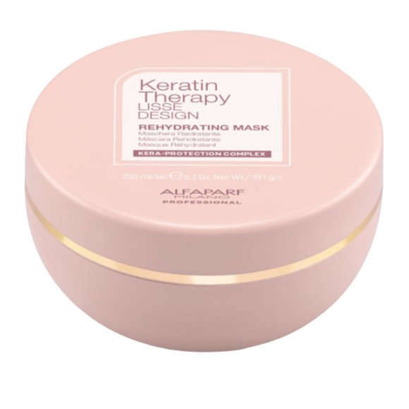 Кератиновая увлажняющая маска для волос KT LD REHYDRATING FINISH. MASK, Alfaparf Milano 500 мл
