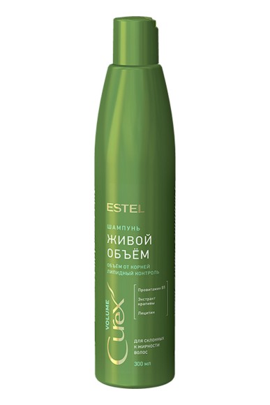 Шампунь придание объема для жирных волос Curex Volume Estel 300 мл