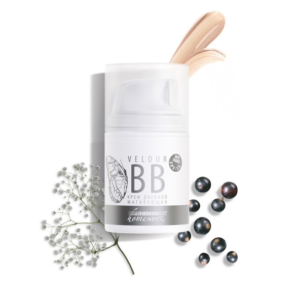 Крем дневной матирующий VELOUR BB, SPF15, 50мл