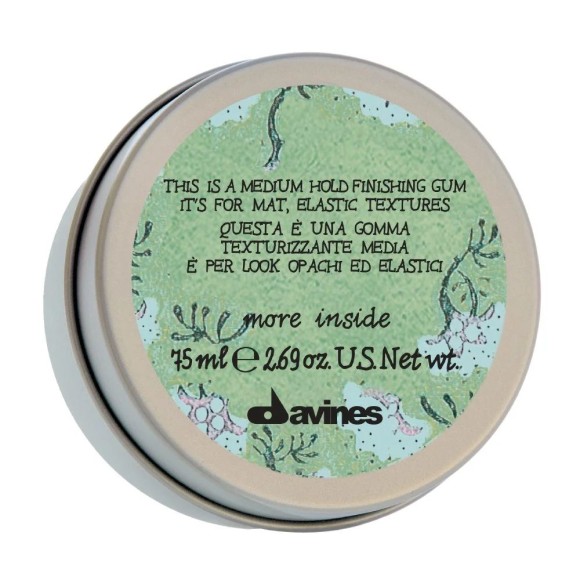 Эластик-гель More Inside для матовых подвижных текстур Medium Hold Finishing Gum Davines, 75 мл