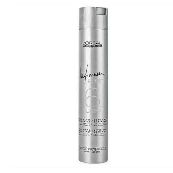 Лак для волос Infinium Pure Strong, без запаха, сильная фиксация L'oreal Professionnel, 500 мл