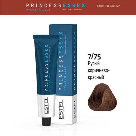 Краска для волос Estel Princess Essex 7/75 Средне-русый коричнево-красный (Светлый палисандр), 60 мл