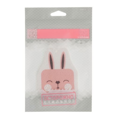 Спонж Dewal Beauty "зайчик", для снятия макияжа, 105х80 мм, CEY-1058
