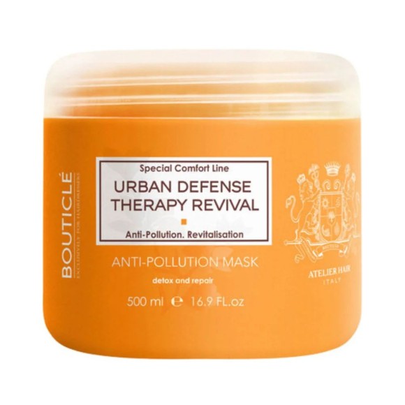 Маска для чувствительных волос, склонных к ломкости Urban Defense Anti-Pollution Mask For Brittle & Sensitive Hair Bouticle 500 мл