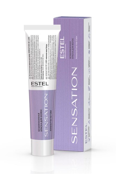 Краска для волос Estel Sensation DeLuxe 11/16 Очень светлый блондин пепельно-фиолетовый, 60 мл