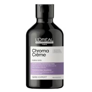 Шампунь-крем с фиолетовым пигментом для нейтрализации желтизны очень светлых волос Chroma Creme L'oreal Professionnel, 300 мл
