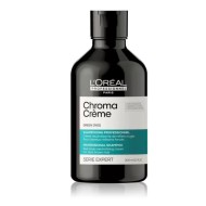 Шампунь-крем с зеленым пигментом для нейтрализации красного оттенка темных волос Chroma Creme L'oreal Professionnel, 300 мл