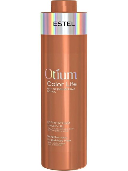 Деликатный шампунь для окрашенных волос Otium Color Life Estel 1000 мл
